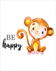 affiches enfant animaux singe