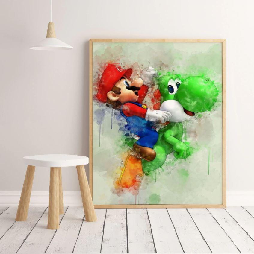 affiche mario yoshi