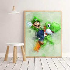 affiches super mario luigi et yoshi
