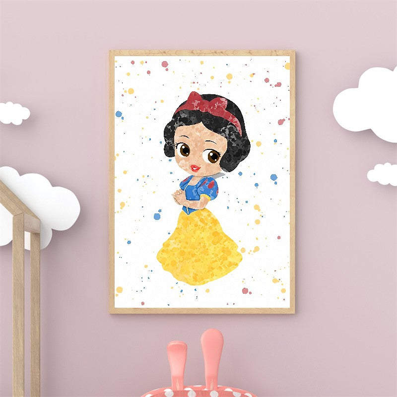 affiche chambre fille blanche neige