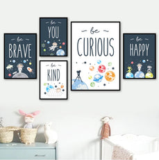 affiches enfant astronautes