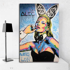 affiche kate moss playboy street art