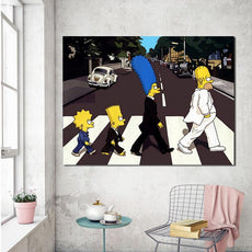 affiche simpson beatles