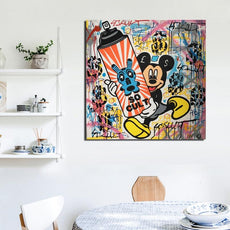 affiche mickey street art